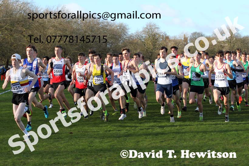 Mens under-20s, European Cross Country Championships Trials, Sefton Park, Liverpool. Photo: David T. Hewitson/Sports for All Pics